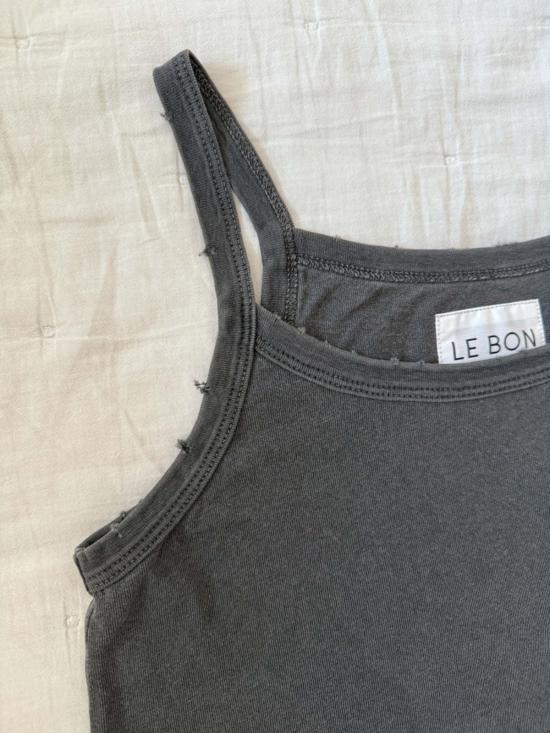  르 본 숍 민소매 티셔츠 르 본샵 다나 캐미 빈티지 블랙 - Le Bon Shoppe