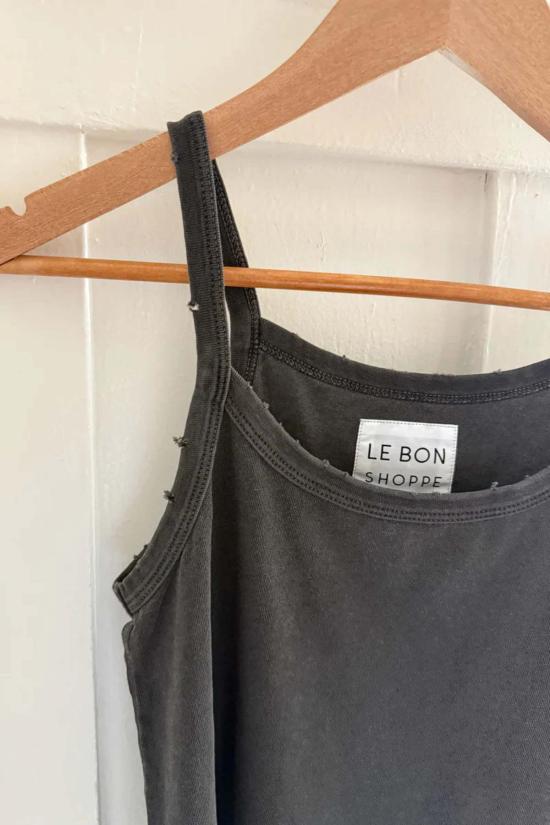  르 본 숍 민소매 티셔츠 르 본샵 다나 캐미 빈티지 블랙 - Le Bon Shoppe