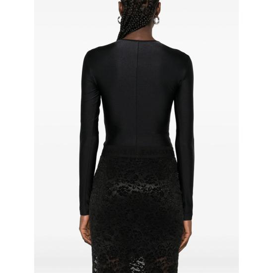 25FW 베르사체 바디수트 티셔츠 79HAM2A1 N0008 899 BLACK - VERSACE