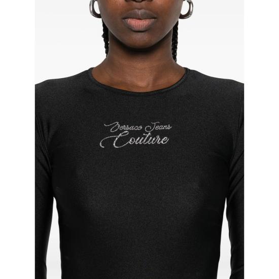 25FW 베르사체 바디수트 티셔츠 79HAM2A1 N0008 899 BLACK - VERSACE