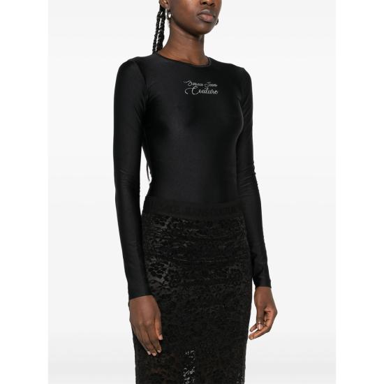 25FW 베르사체 바디수트 티셔츠 79HAM2A1 N0008 899 BLACK - VERSACE