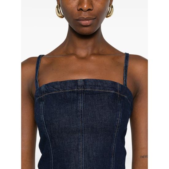 25FW 핑코 민소매 티셔츠 105722 A2UP PJL BLUE - PINKO