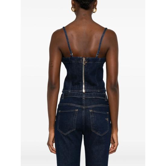 25FW 핑코 민소매 티셔츠 105722 A2UP PJL BLUE - PINKO