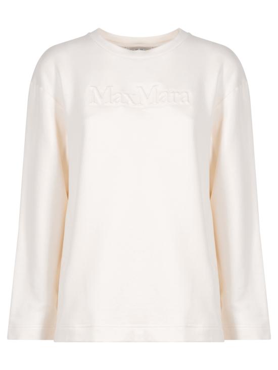 25FW 막스마라 긴팔 티셔츠 BERMA 001 BIANCO