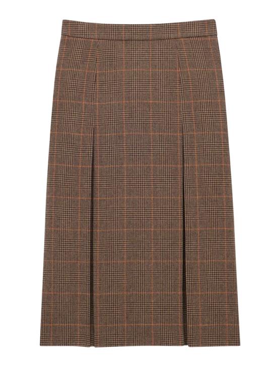 25FW 생로랑 미디 스커트 831068Y3J459217 BEIGE - SAINT LAURENT