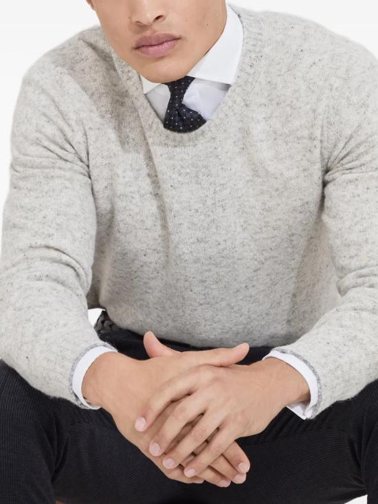 25FW 브루넬로 쿠치넬리 스웨터 MOH709200CL073 GREY - BRUNELLO CUCINELLI