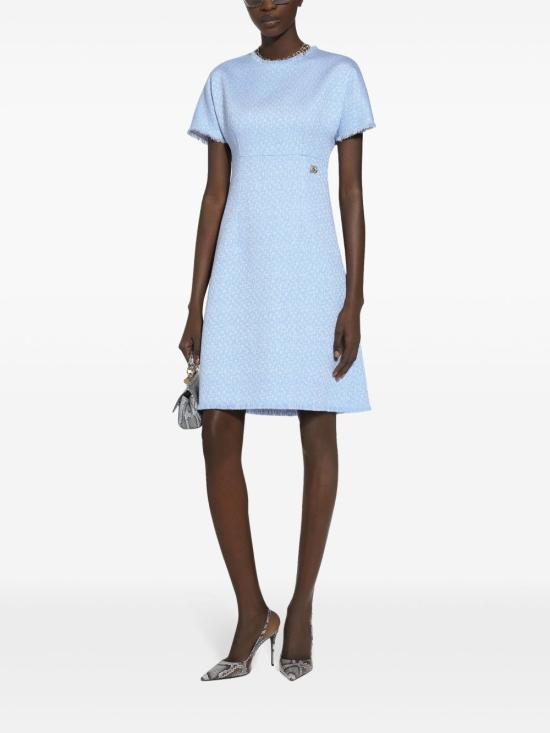 25FW 돌체앤가바나 미디 원피스 F6ARVTGDCL1F3981 CLEAR BLUE - DOLCE & GABBANA