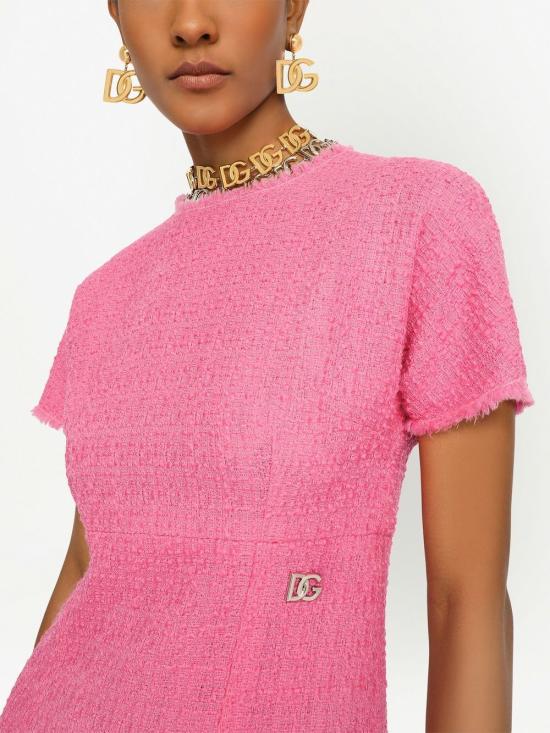 25FW 돌체앤가바나 미디 원피스 F6ARVTFMMHNF0758 PINK - DOLCE & GABBANA