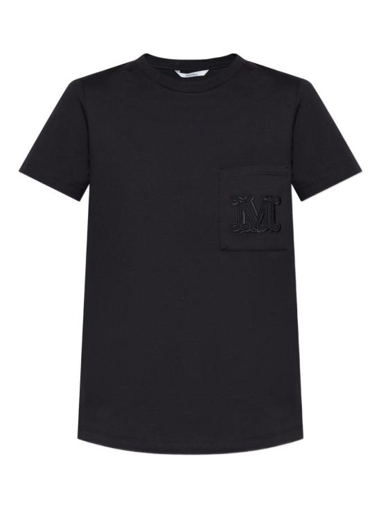 25FW 막스마라 반팔 티셔츠 21946041600002 BLACK