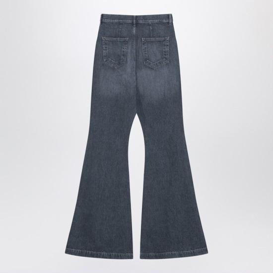 25FW 릭 오웬스 스트레이트 팬츠 DU02E7365DGY 58 WASHED GREY BLUE - RICK OWENS