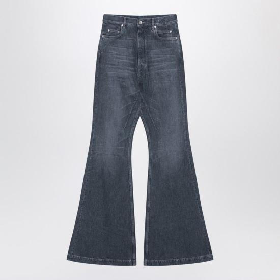 25FW 릭 오웬스 스트레이트 팬츠 DU02E7365DGY 58 WASHED GREY BLUE