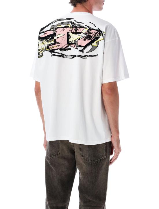 25FW 디젤 반팔 티셔츠 A195520PLAT 100 WHITE - DIESEL