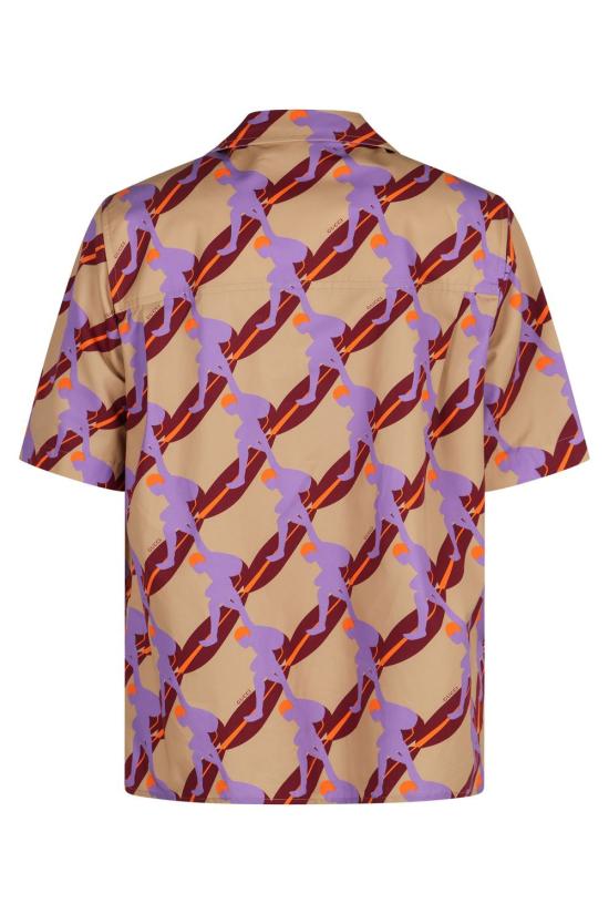 25SS 구찌 프린트 라이트 코튼 포플린 셔츠  821498Z7AMZ 2040 Beige - GUCCI