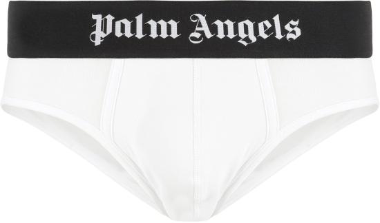 25SS 팜앤젤스 팬티 PMUF002S25FAB001 0110 White - PALM ANGELS