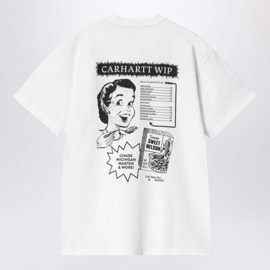 25SS 칼하트 WIP 반팔 티셔츠 I034644CO 00AXX WHITE - CARHARTT WIP