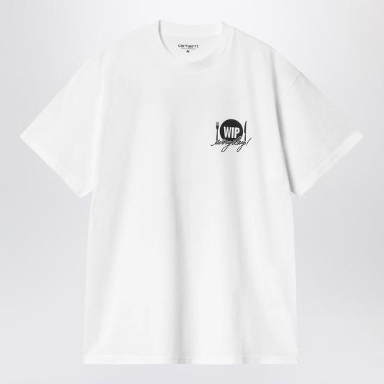 25SS 칼하트 WIP 반팔 티셔츠 I034644CO 00AXX WHITE