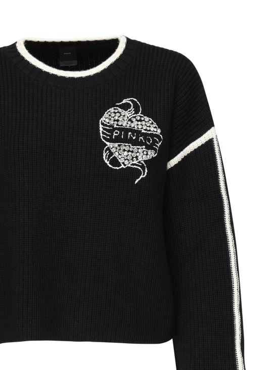 25FW 핑코 스웨터 105397 A2PKEZ1 Black - PINKO