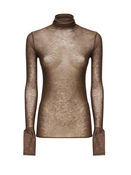 25FW 핑코 터틀넥 105821 A2PML73 Brown