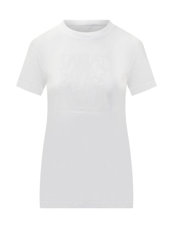 25SS 막스마라 반팔 티셔츠 2511941042600 011 BIANCO RICAMO