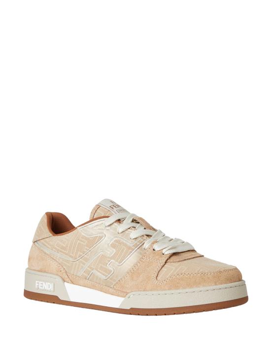 25FW 펜디 매치 FF 자카드 스니커즈 7E1688 AY9B F1TNU BISCUIT SABBIA - FENDI
