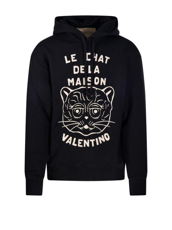 25FW 발렌티노 가라바니 후드 티셔츠 7V3MF28NB33 9RA NERO BURRO