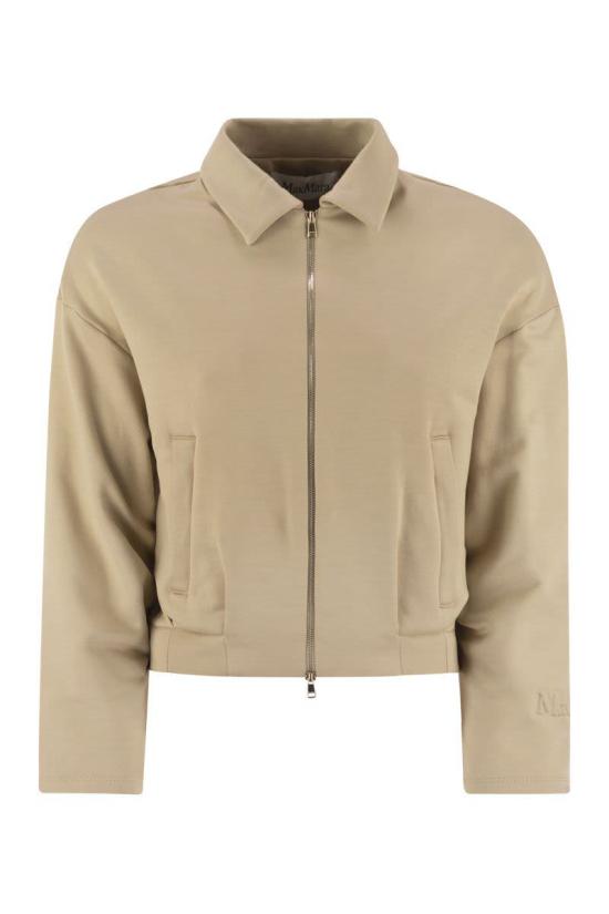 25FW 막스마라 집업 크롭 스웨터 2521926018600 003 Brown