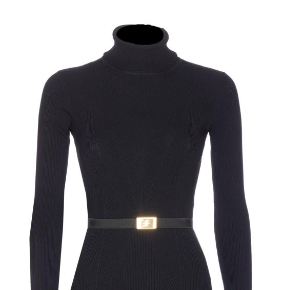 25FW 엘리자베타프랜치 미디 원피스 AM07B56E2 110 Black - ELISABETTA FRANCHI