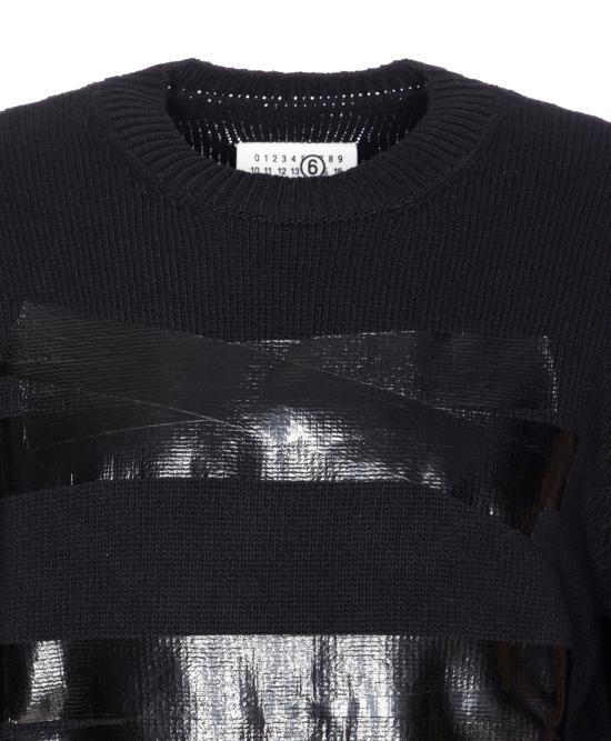 25FW MM6 메종마르지엘라 스웨터 SH2HL0026 M13167900S Black - MM6 MAISON MARGIELA