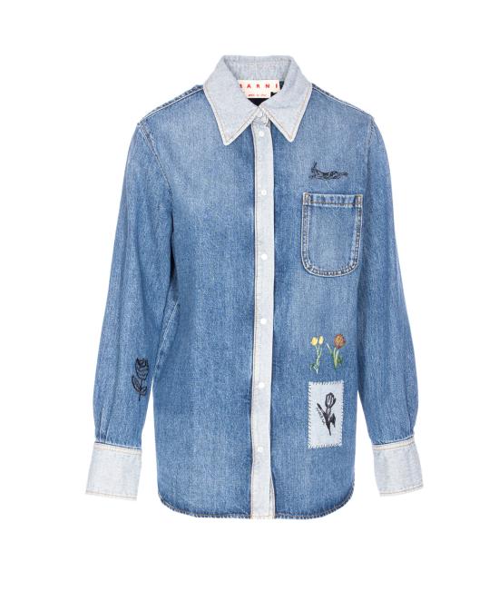 25FW 마르니 셔츠 CAJD0656X1 USCY2300B52 Blue