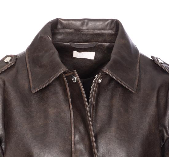 25FW 리우조 자켓 MF5097E1051 X0558 Brown - LIU JO