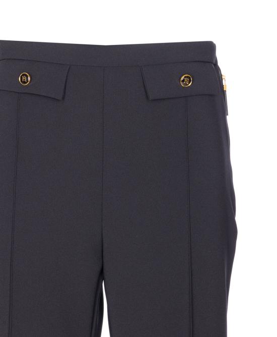 25FW 엘리자베타프랜치 스트레이트 팬츠 PA12156E2 110 Black - ELISABETTA FRANCHI