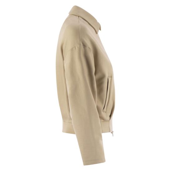 25FW 막스마라 집업 크롭 스웨터  2521926018600 CARAMEL - MAX MARA