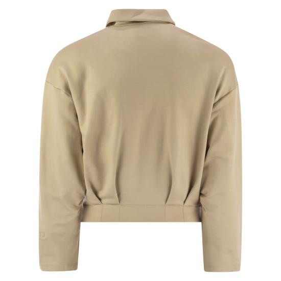 25FW 막스마라 집업 크롭 스웨터  2521926018600 CARAMEL - MAX MARA