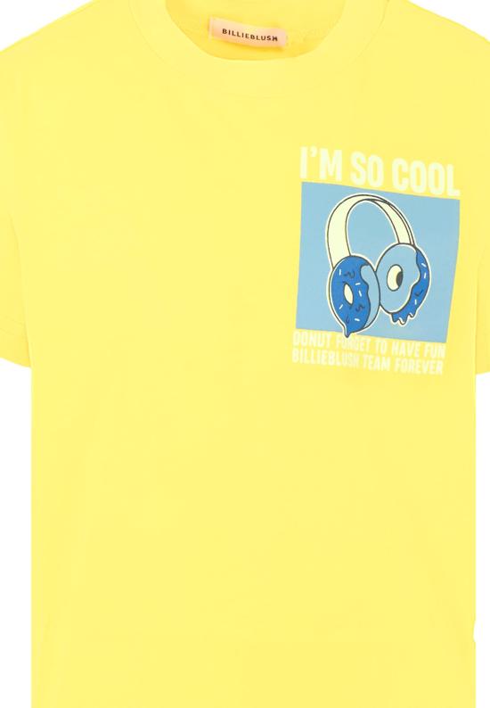 25FW [키즈] 빌리블러쉬 티셔츠 U21185 553 YELLOW - BILLIEBLUSH