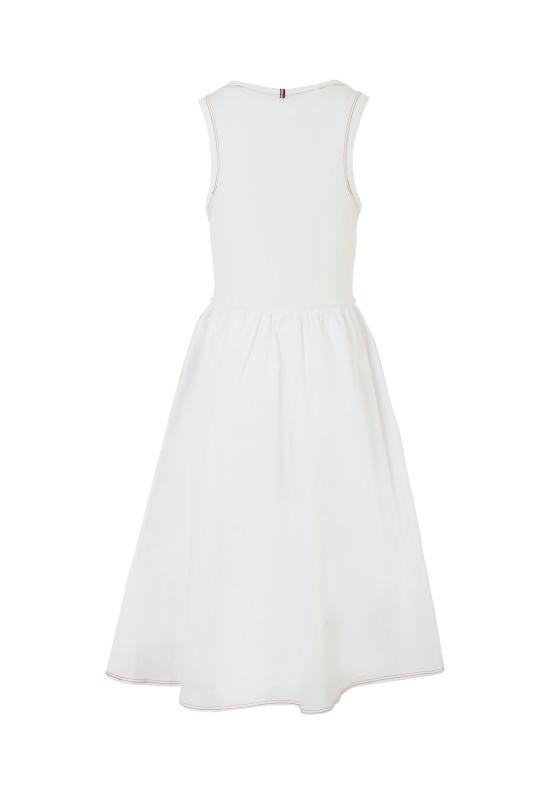 25SS [키즈] 타미힐피거 원피스 KG0KG08474 YBR WHITE - TOMMY HILFIGER