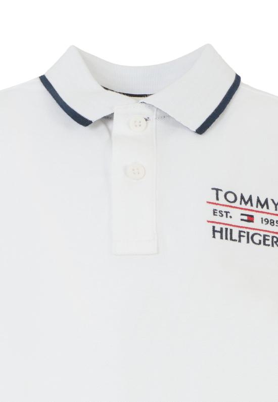 25SS [키즈] 타미힐피거 폴로 셔츠 KB0KB09524 YBR WHITE - TOMMY HILFIGER
