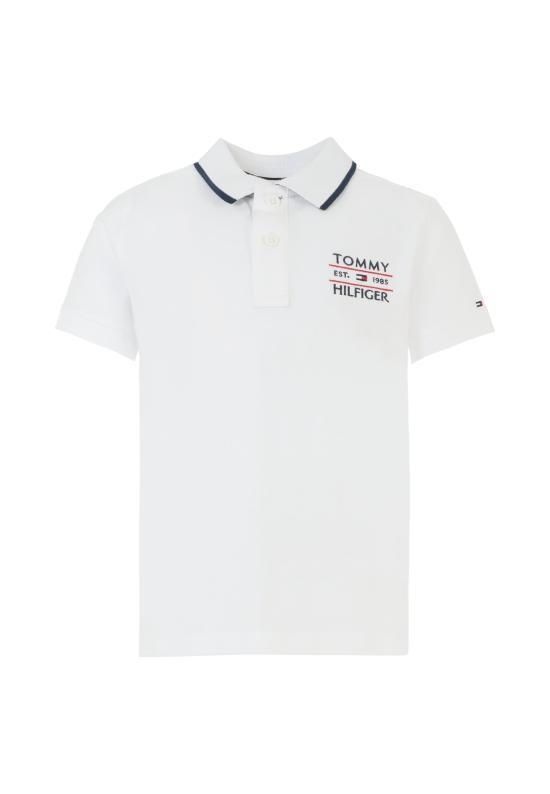 25SS [키즈] 타미힐피거 폴로 셔츠 KB0KB09524 YBR WHITE