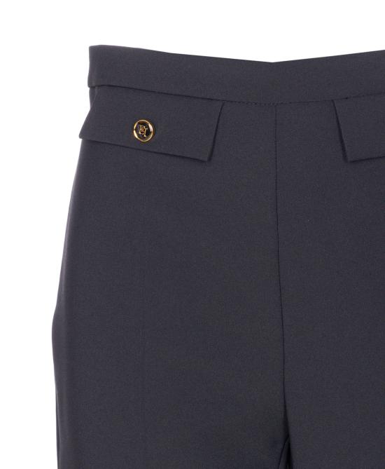 25FW 엘리자베타프랜치 스트레이트 팬츠 PA12056E2 110 Black - ELISABETTA FRANCHI