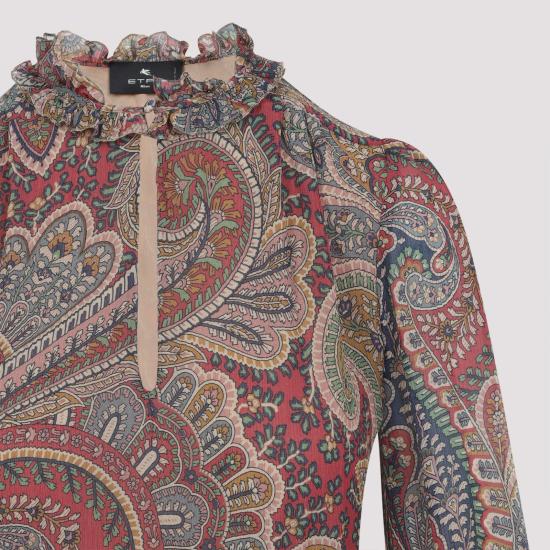 25FW 에트로 미디 원피스 WRHA041899SADF4 X0867 MULTICOLOR - ETRO