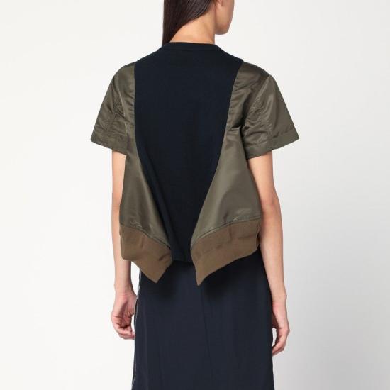 25FW 사카이 반팔 티셔츠 2507998CO 532 GREEN - SACAI