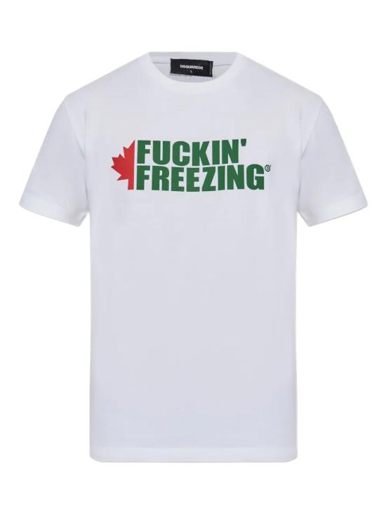 25FW 디스퀘어드2 반팔 티셔츠 S74GD1450D20020100 WHITE