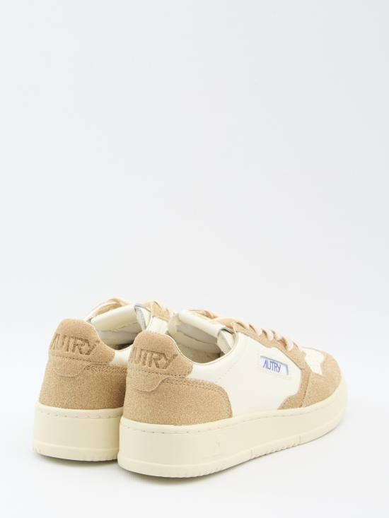 25FW 오트리 메달리스트 로우 스니커즈 AULWTA03 WHITE BEIGE - AUTRY