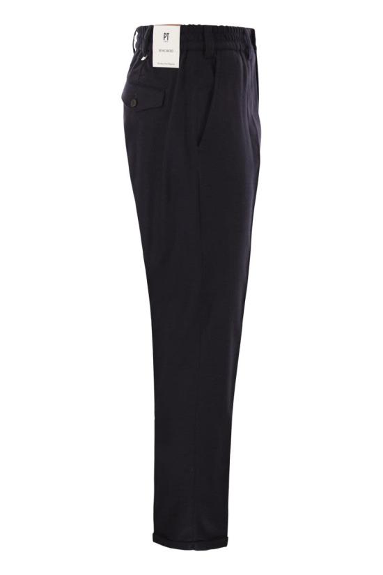 25FW 피티토리노 스트레이트 팬츠 CORFRBB30REW TO03 0360 NAVY - PT TORINO
