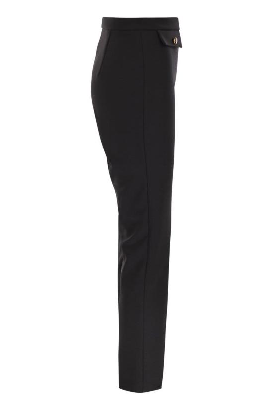 25FW 엘리자베타프랜치 스트레이트 팬츠 PA12056E2 110 BLACK - ELISABETTA FRANCHI