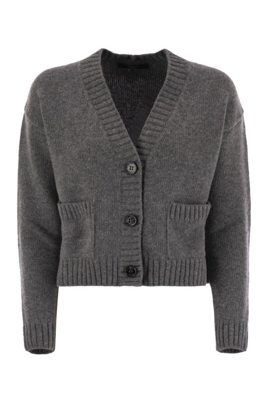 25FW 위켄드막스마라 가디건 2525346062600 009 ANTHRACITE