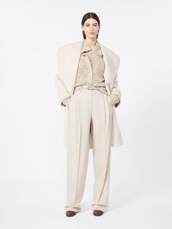 25FW 막스마라 스튜디오 스트레이트 팬츠 2526136082600018 BEIGE - MAX MARA STUDIO