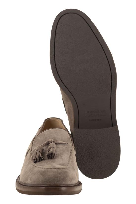 25FW 브루넬로 쿠치넬리 로퍼 MZUPEAK791 C2637 TURTLEDOVE - BRUNELLO CUCINELLI