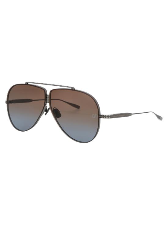 25SS 발렌티노 가라바니 선글라스 VLS100C64 C BLAK RHODIUM W DARK BROWN TO BLUE GRADI - VALENTINO GARAVANI