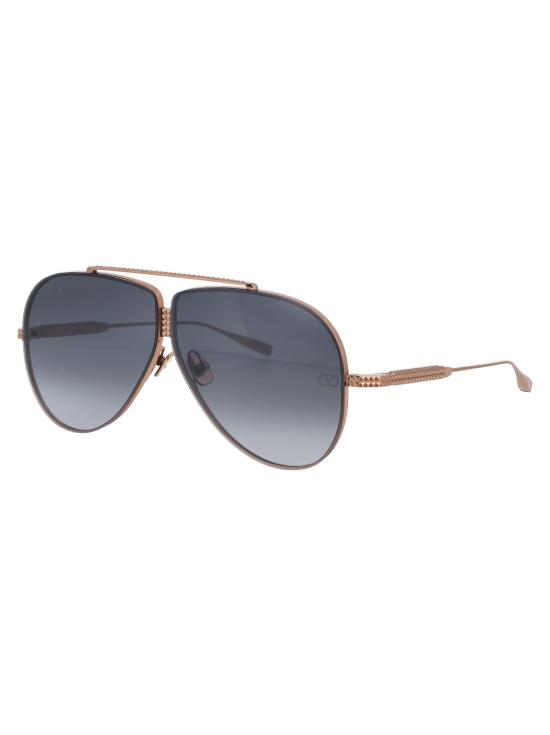 25SS 발렌티노 가라바니 선글라스 VLS100A64 A ROSE GOLD W DRK GREY BLCK FLSH MIRROR - VALENTINO GARAVANI