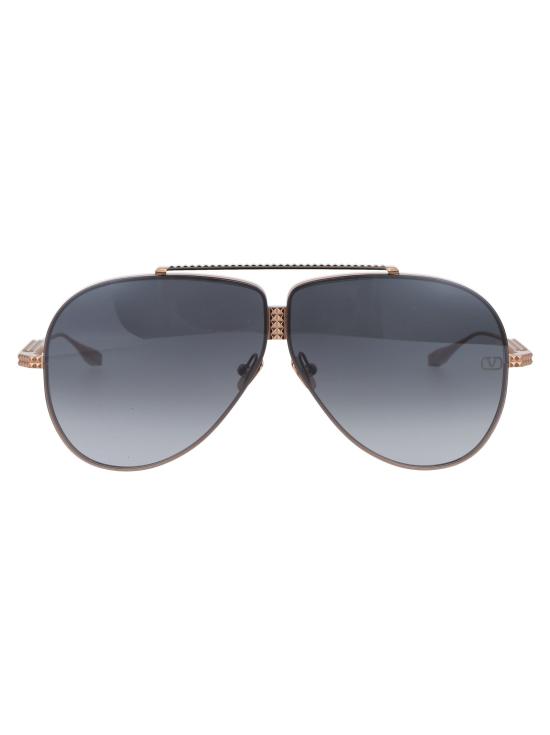 25SS 발렌티노 가라바니 선글라스 VLS100A64 A ROSE GOLD W DRK GREY BLCK FLSH MIRROR